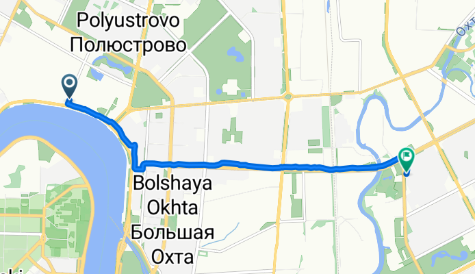Феодосийская улица, Санкт-Петербург до улица Передовиков, Санкт-Петербург
