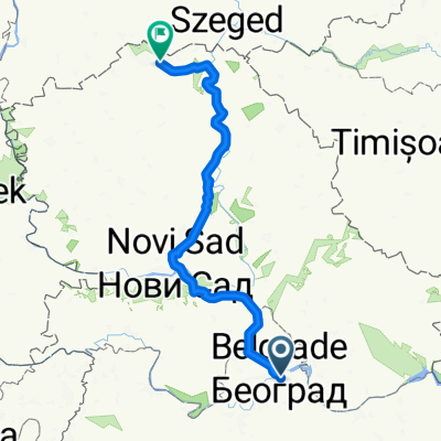 Route to Velika Terasa Palić