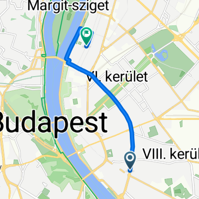 District VIII, Budapest to Pannónia utca, Budapest