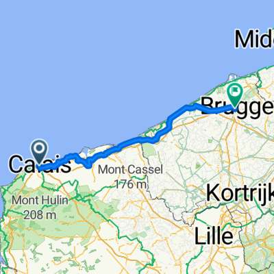 Boulevard des Alliés, Calais to Hoefijzerlaan, Bruges