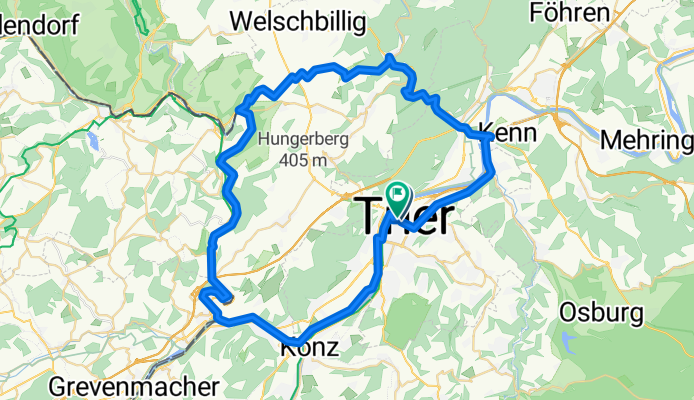 Route in Trier