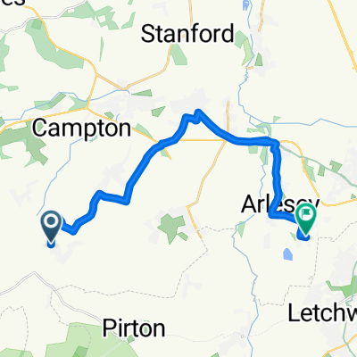 Greenfields, Hitchin to Dickens Boulevard, Hitchin