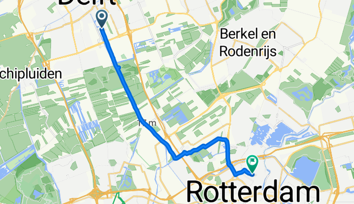 Rotterdamseweg, Delft to 2e Pijnackerstraat, Rotterdam
