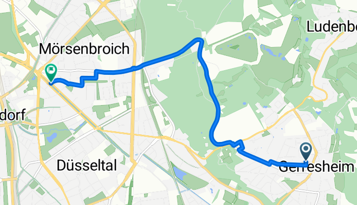 Route zu Trattoria Zucchero