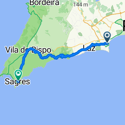 Praça Luís de Camões, Lagos to Rua Cmdt Matoso, Sagres