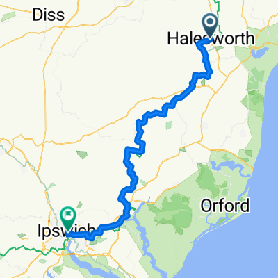 From Halesworth to Ipswich
