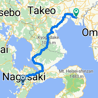 나가사키 시 - 사가 시