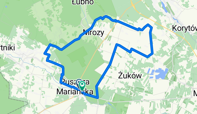 Króla J Sobieskiego, Puszcza Mariańska do Króla J Sobieskiego, Puszcza Mariańska