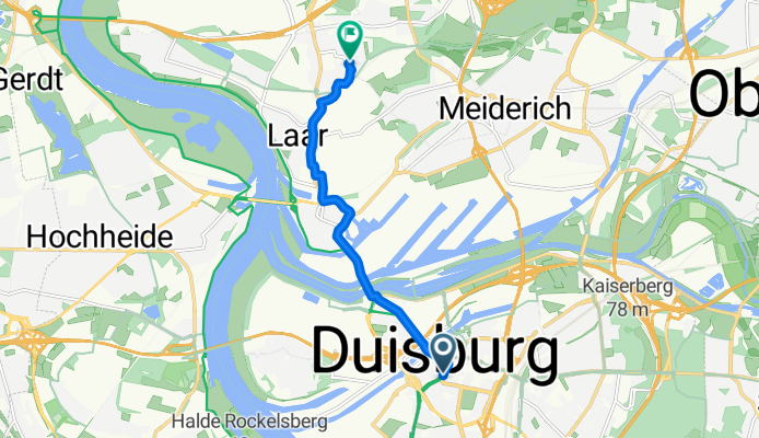An der Bleek, Duisburg nach Coupettestraße, Duisburg