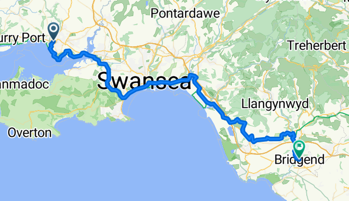 A484, Carmarthenshire to Nolton Street, Bridgend