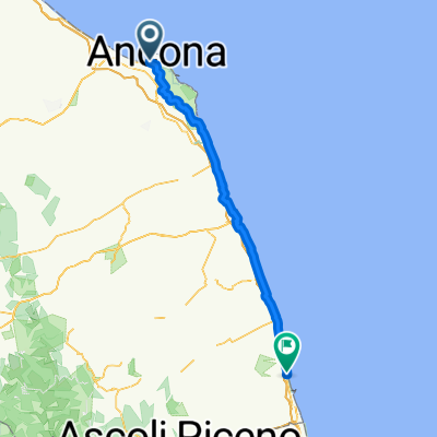 Piazza Rosselli, Ancona to Via Guglielmo Marconi, Grottammare