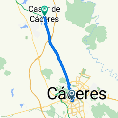 Avenida de Alemania, Cáceres a Calle Larga Alta, Casar de Cáceres