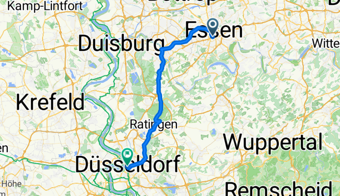 Von Essen bis Düsseldorf