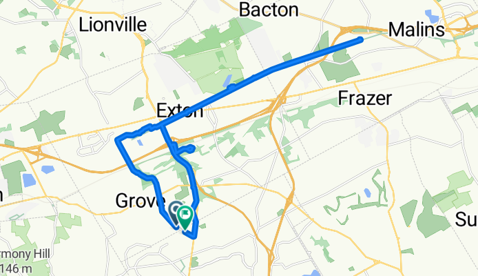 Burke Rd, West Chester to Burke Rd, West Chester