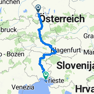 Route von Salzburg