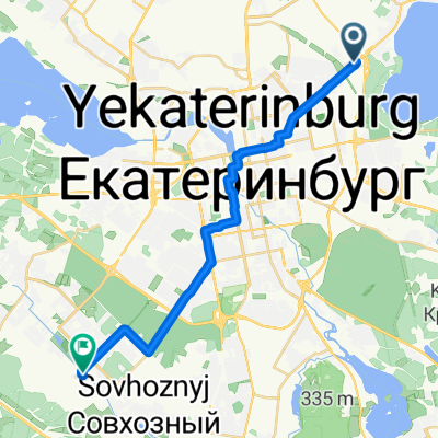 Маршрут в улица Академика Ландау