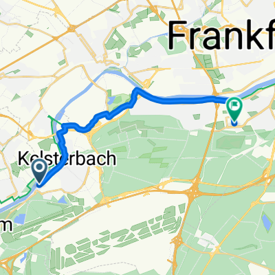 Leinepfad, Kelsterbach nach Lyoner Straße, Frankfurt am Main