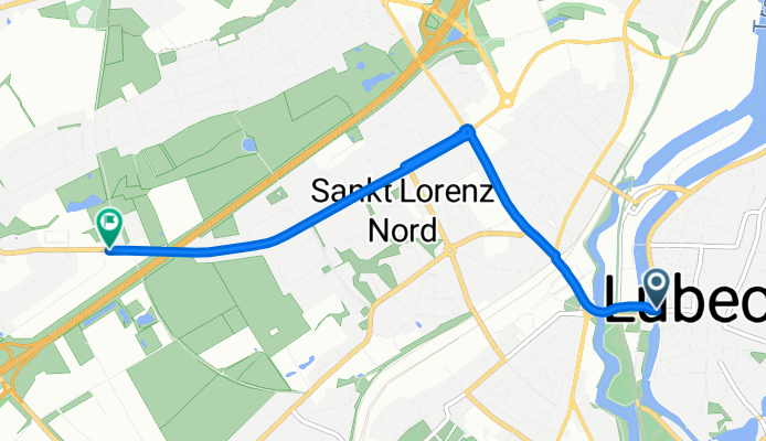 Lübeck naar camping