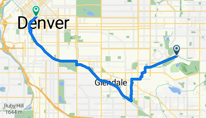 Route in Denver