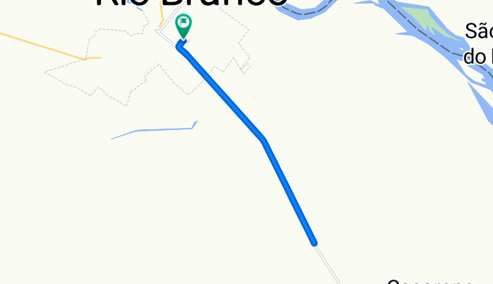 Ángel Muniz, Río Branco a Ángel Muniz, Río Branco