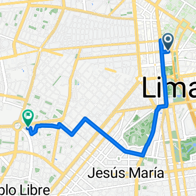 Jirón Jacinto Lopez, Lima a Plaza de la Bandera, Lima