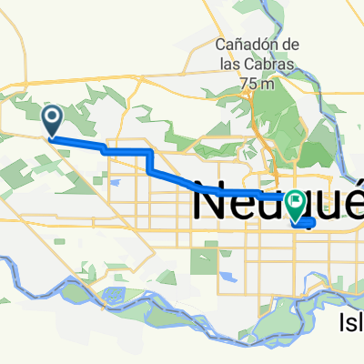 Lago Viedma, Neuquén a Plazoleta Felipe Sapag, Neuquén