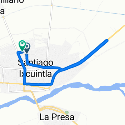 Calle Torres, Santiago Ixcuintla a Calle Manuel María Ponce, Santiago Ixcuintla