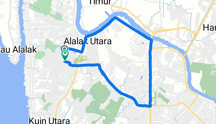 Jalan HKSN Kompleks Amd Permai No.199 to PH9F+99W