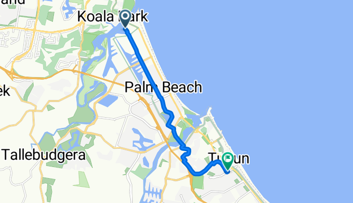 Gold Coast Hwy, Palm Beach to Toolona St, Tugun
