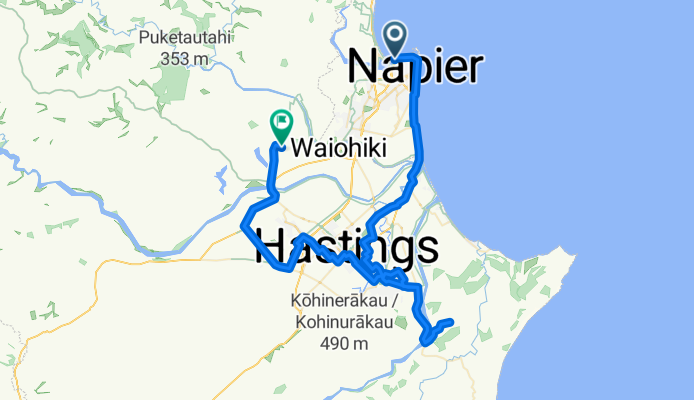Nelson Quay, Napier to Fernhill, Napier