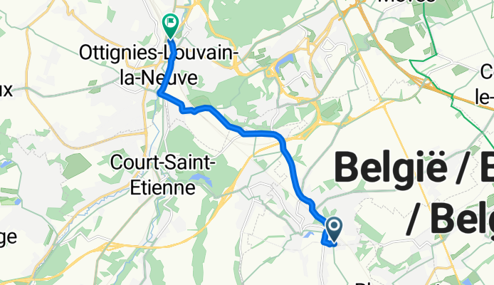 De Rue de Bayau à Place de la Gare