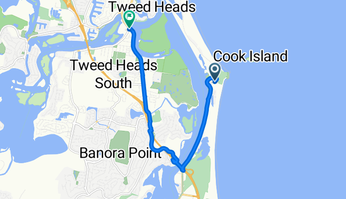 Bambery St, Fingal Head to Dry Dock Rd, Tweed Heads South