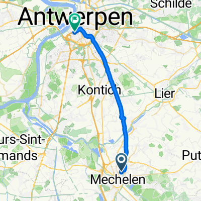 Kerkhoflei, Mechelen naar Boudewijnsstraat, Antwerpen