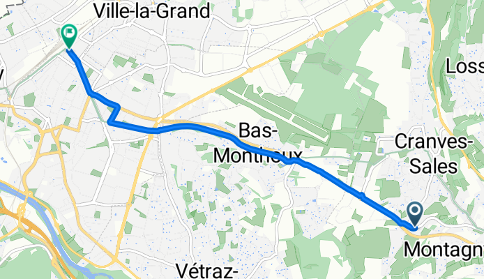 Chemin Lapraz, Cranves-Sales à Annemasse