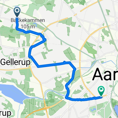 Runestenen, Aarhus V to Birketinget, Aarhus C