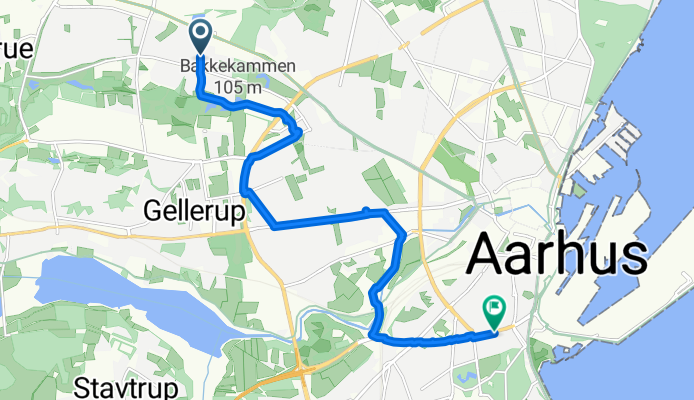 Runestenen, Aarhus V to Birketinget, Aarhus C