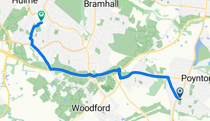 Barnaby Road, Stockport to Woods Lane, Cheadle
