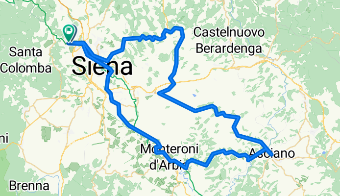 Via dell'Abbadia, Monteriggioni to Via dell'Abbadia, Monteriggioni