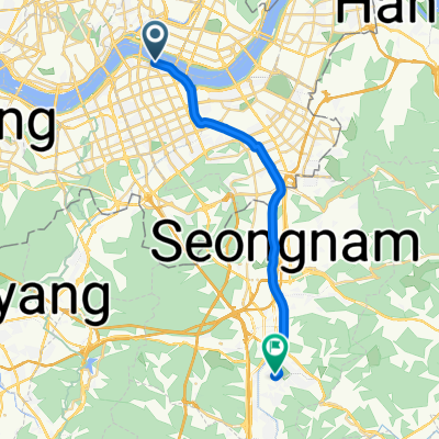 Route to Woori Bank. Saemteo Kindergarten