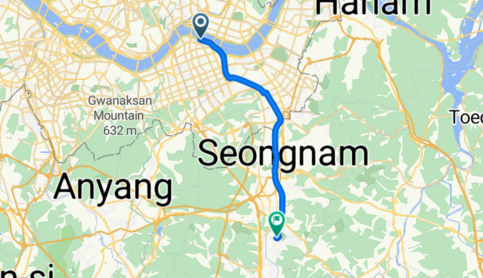 Route to Woori Bank. Saemteo Kindergarten