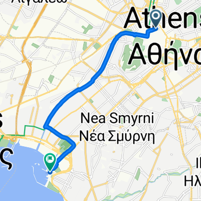 Δραγατσανίου to Παλαιό Φάληρο