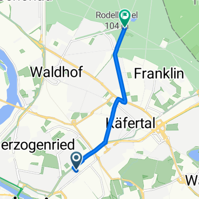 Käfertaler Straße nach Karlsternstraße