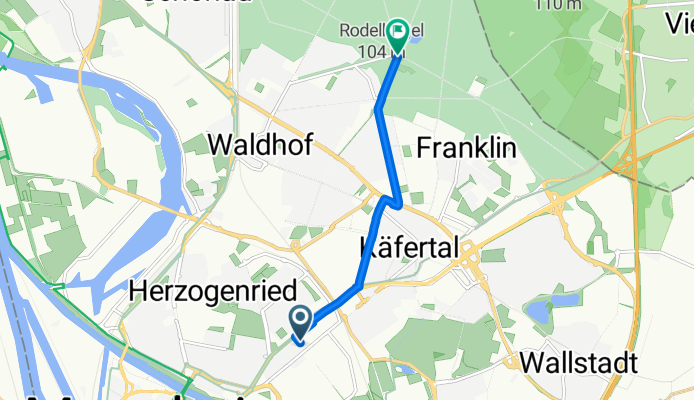 Käfertaler Straße nach Karlsternstraße