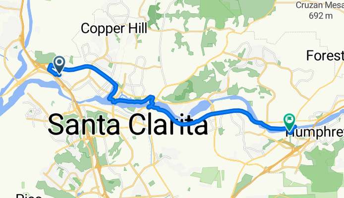 Technology Drive to Sierra Hwy &amp; Canyon Prk Blvd