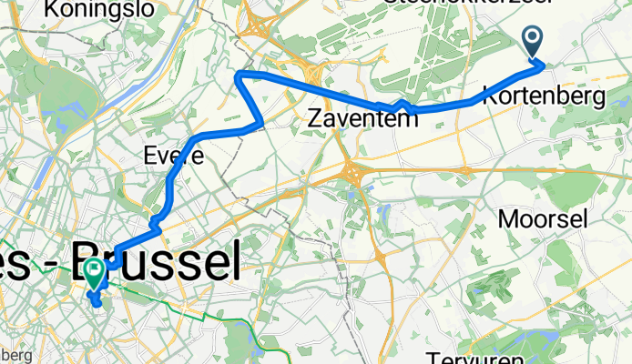 Mechelsesteenweg, Kortenberg naar Trierstraat, Brussel