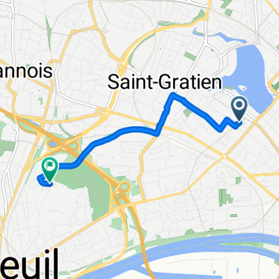 Avenue Gallieni, Épinay-sur-Seine à Rue de la République, Argenteuil