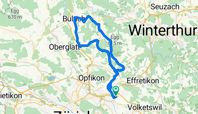 Dübendorf - Embrach - Bülach - Dübendorf