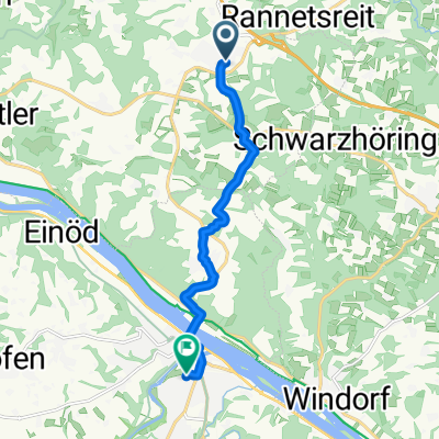 Hauptstraße, Hofkirchen nach Wittelsbacherring, Vilshofen an der Donau