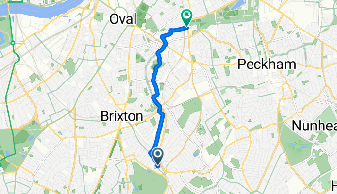 Railton Road, London to Addington Square, London