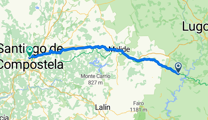 Portomarín - Santiago de Compostela